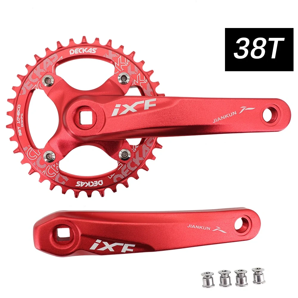 IXF MTB Crankset square Bike Crank 104bcd Deckas chainring 170mm 175 hollowtech 30t 32 34 36 38 mountain bike 1x 2x 3x 3 speed