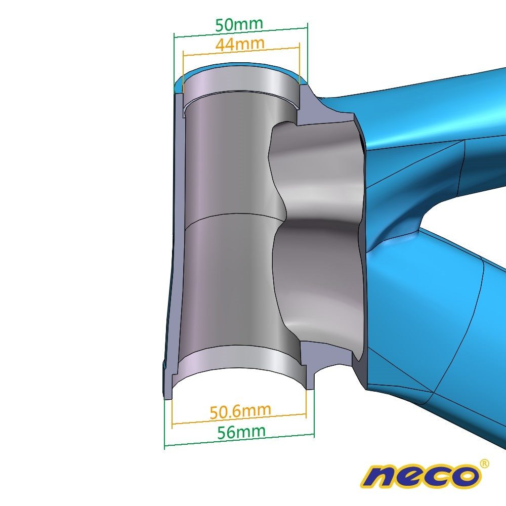 Neco bike headset for giant ATX XTC OD od2 44 50.6 mm mountain bike bearing headset straight tapered fork 28.6 31.8 38.1 33 39.8