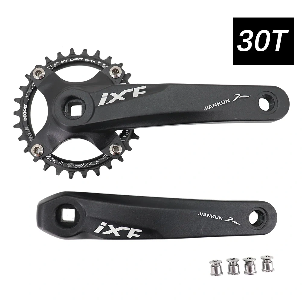 IXF MTB Crankset square Bike Crank 104bcd Deckas chainring 170mm 175 hollowtech 30t 32 34 36 38 mountain bike 1x 2x 3x 3 speed