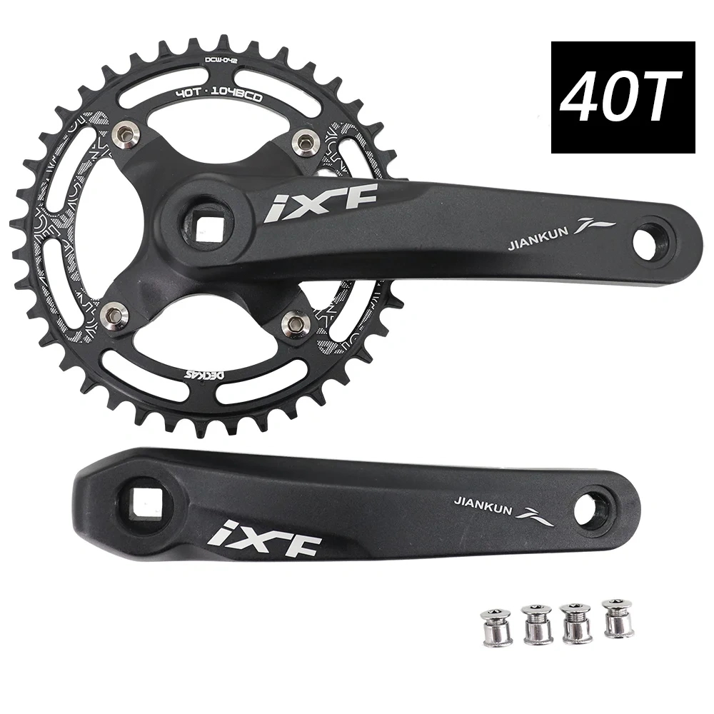 IXF MTB Crankset square Bike Crank 104bcd Deckas chainring 170mm 175 hollowtech 30t 32 34 36 38 mountain bike 1x 2x 3x 3 speed
