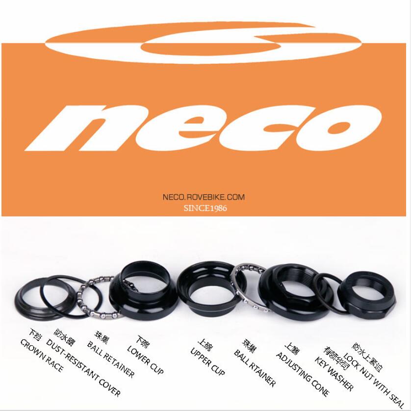 Neco 22.2mm Bike Headset 1 Inch 25.4mm Threaded Steerer Fork