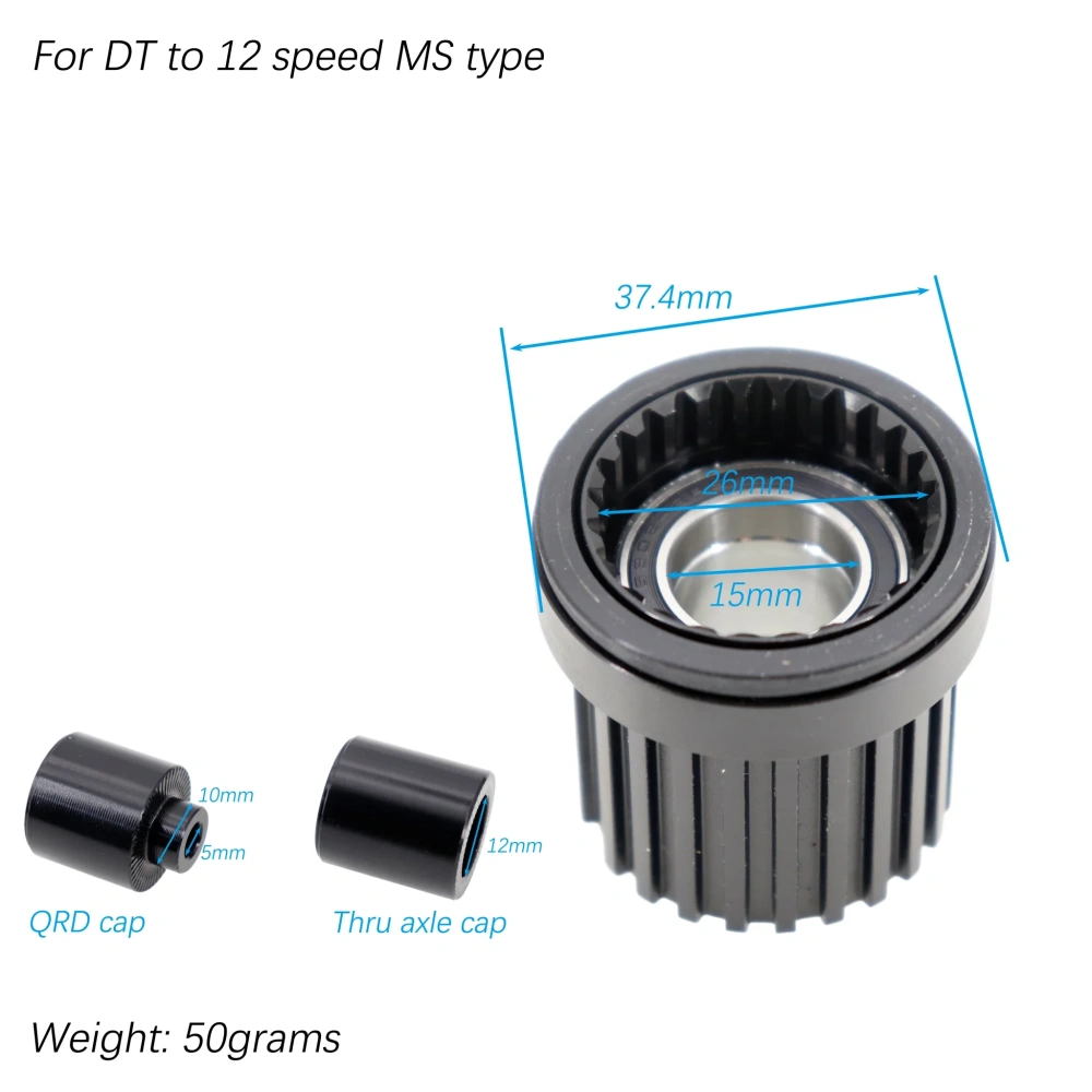 Bike Freehub body 12s Micro Spline driver freehub body for MAVIC DT XDR XD DT Swiss 180 190 240 350 MTB 11s for shimano hope i9