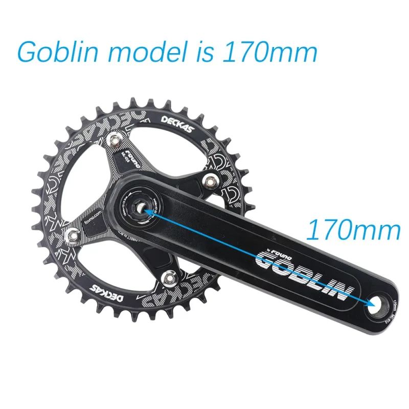 Fovno MTB Crankset 104BCD Bike Crank 170mm 175mm Deckas Chainring 32t 34t 36t 38 1 speed 1x ghost phantom gxp crankset goblin