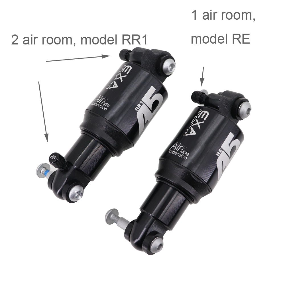 Exa form rear shock air pressure A5 RE RR1 shock absorber bike folding MTB  Downhill Kindshock 125 150 mm 650 lbs 850 1000 1100