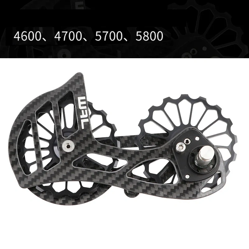 F5 R5800 Rear Road Bike Rear Derailleur Carbon Fiber Ceramic Bearing 17T Pulley Guide ...