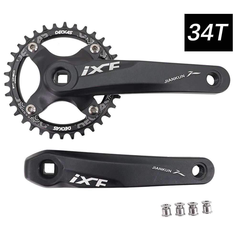 IXF MTB Crankset square Bike Crank 104bcd Deckas chainring 170mm 175 hollowtech 30t 32 34 36 38 mountain bike 1x 2x 3x 3 speed