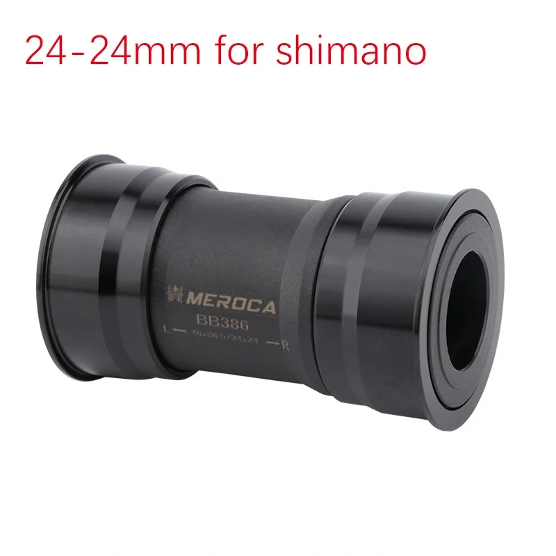 Meroca BB386 Bike Bottom bracket press fit in BB Bottom bracket 22 24 19 mm for Shimano for Sram GXP crankset MTB