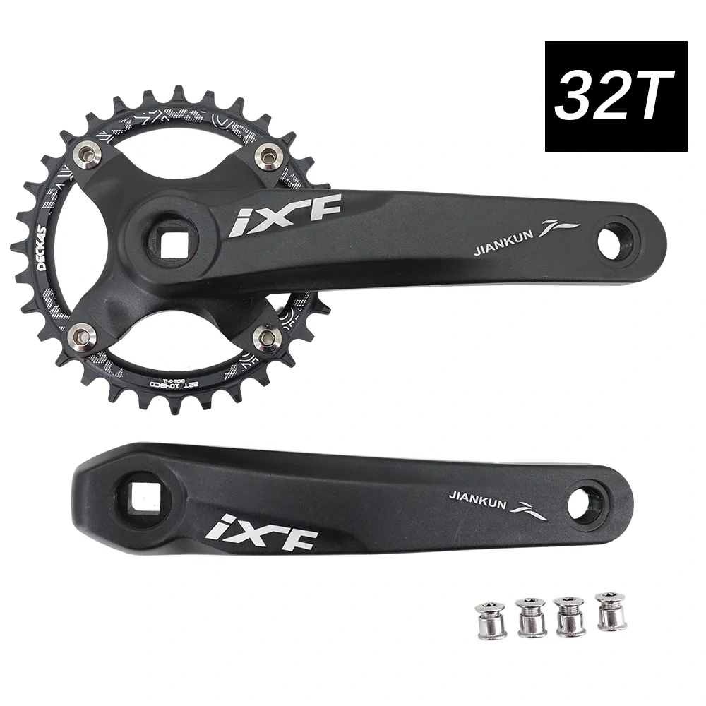 IXF MTB Crankset square Bike Crank 104bcd Deckas chainring 170mm 175 hollowtech 30t 32 34 36 38 mountain bike 1x 2x 3x 3 speed