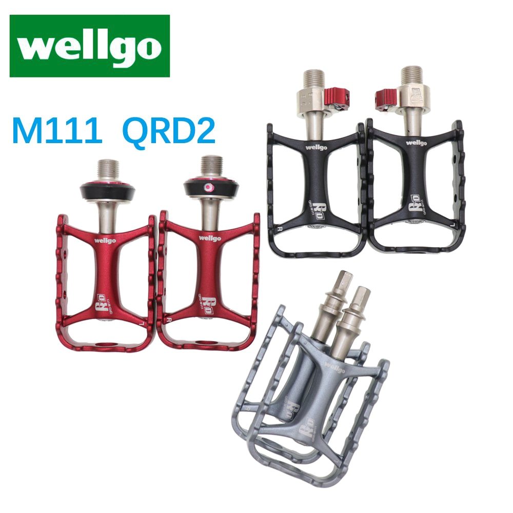 Wellgo Original Pedals Quick Release Device M111 Ultralight Bicycle Bike Pedals MTB Cycling QRD QRD2