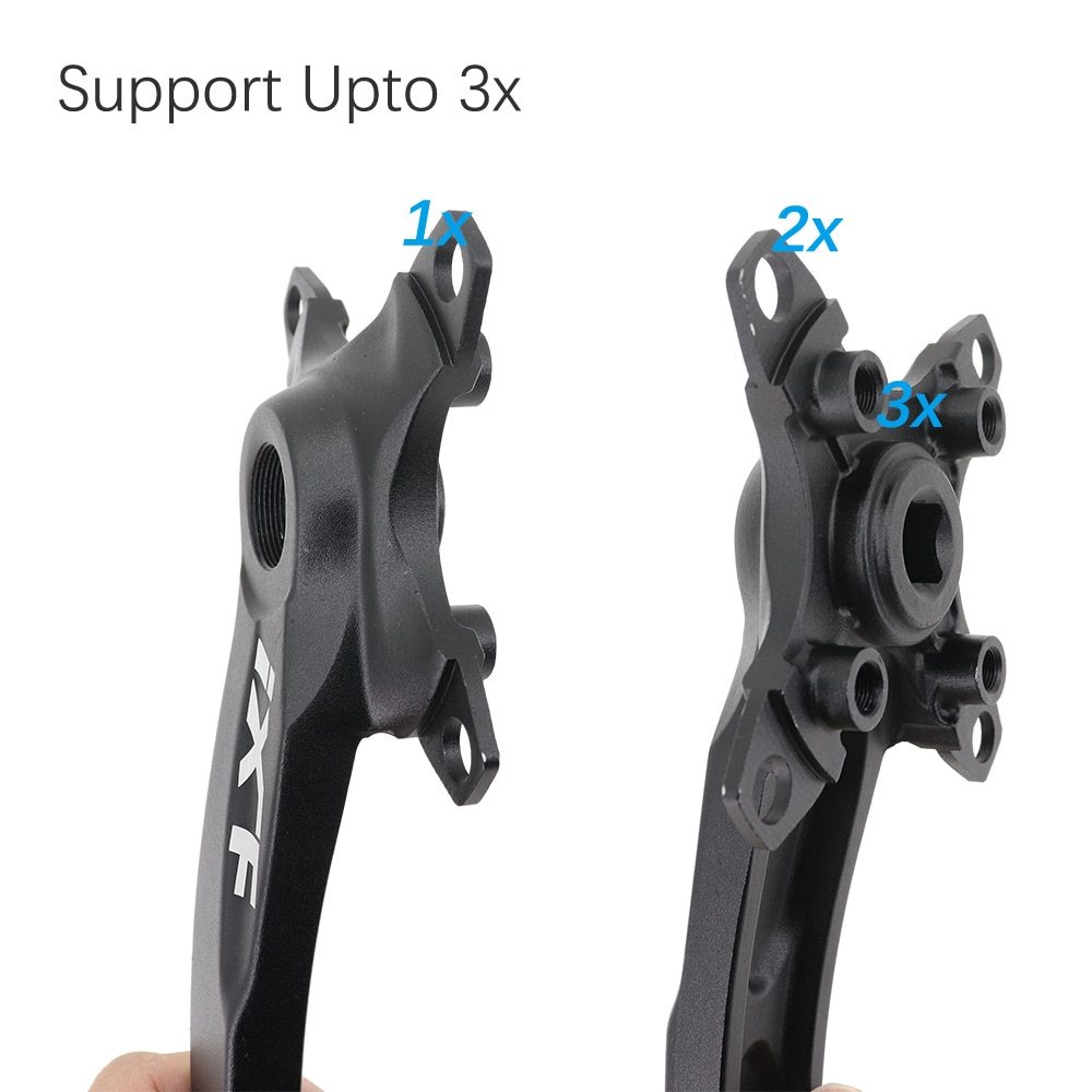 IXF MTB Crankset square Bike Crank 104bcd Deckas chainring 170mm 175 hollowtech 30t 32 34 36 38 mountain bike 1x 2x 3x 3 speed
