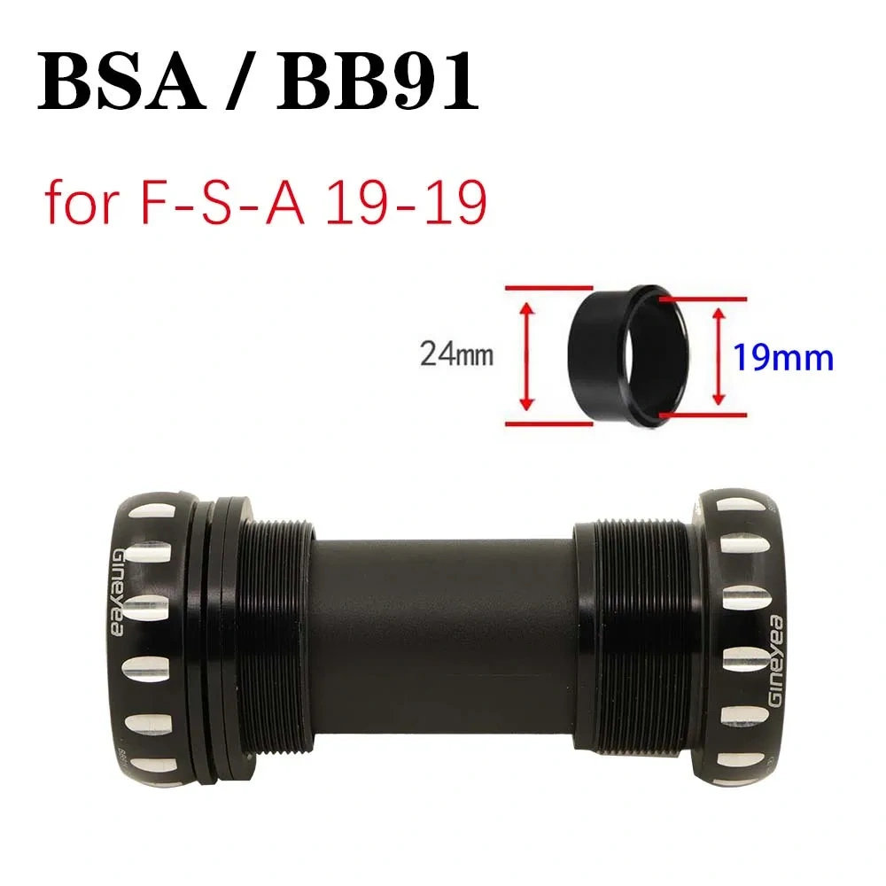 Gineyea Bike bottom bracket bb86 bb92 bb91 british BSA threaded 68 30 BSA30  for shimano sram 22 24 19 41 mm road bike MTB
