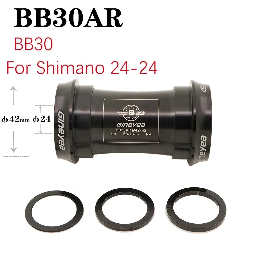 Gineyea Bottom bracket bike BB30 PF30 BB86 B79 BB386 for shimano for sram gxp press fit bearing 24mm 22 19 mm 42mm 46 MTB