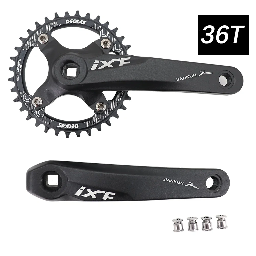 IXF MTB Crankset square Bike Crank 104bcd Deckas chainring 170mm 175 hollowtech 30t 32 34 36 38 mountain bike 1x 2x 3x 3 speed