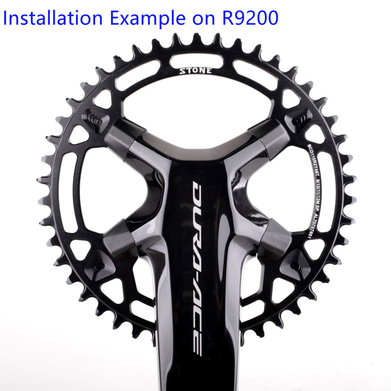 Stone Round Chainring 110BCD for Shimano 105 R7100 UT R8100 DA R9200 110 Bcd 34 40 42T 46T 48 50T 54 56 58T Road Bike 12 Speed