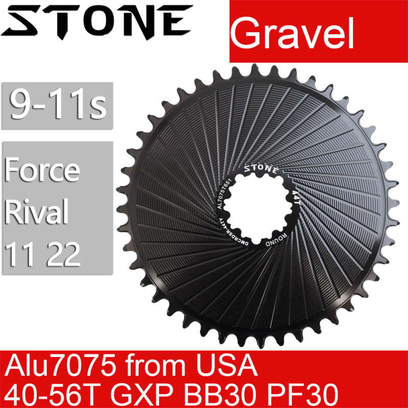 Stone Bike Chainring for Gravel Rival 11 22 Force 11 22 Round Direct Mount DM Chainwheel for Sram Road Bike