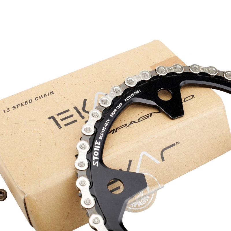 Stone 123BCD Bike Chainring Round for Campagnolo for Ekar Crank Gravel Road 1x13 Crankset for CP 13 Speed C13 Chain