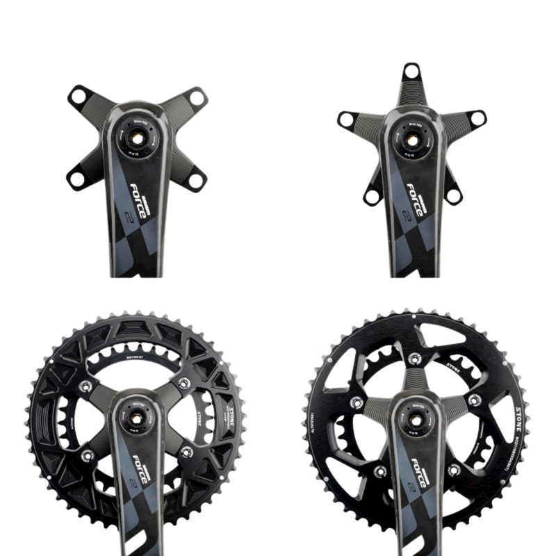Stone Chainring Spider Adapter Converter GXP To 110BCD 4 bolts 5 Arms for Sram FORCE RIVAL RED Road Bike Crank for 1x 2x