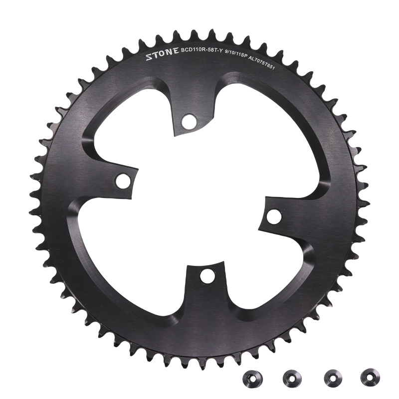 Stone Round Chainring 110 BCD for Shimano 105 R7000 R8000 R9100 110bcd 34T 40 46T 48 50T 54 56 58T 60 Road Bike 12s 12 speed
