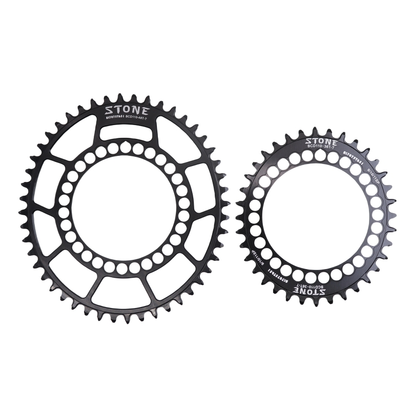 Stone Chainring 110BCD 34 40 42 45 47 48 58T Round Oval Road Bike Gravel 110 BCD for Rotor for Sram Red Rival S350 S900 S100