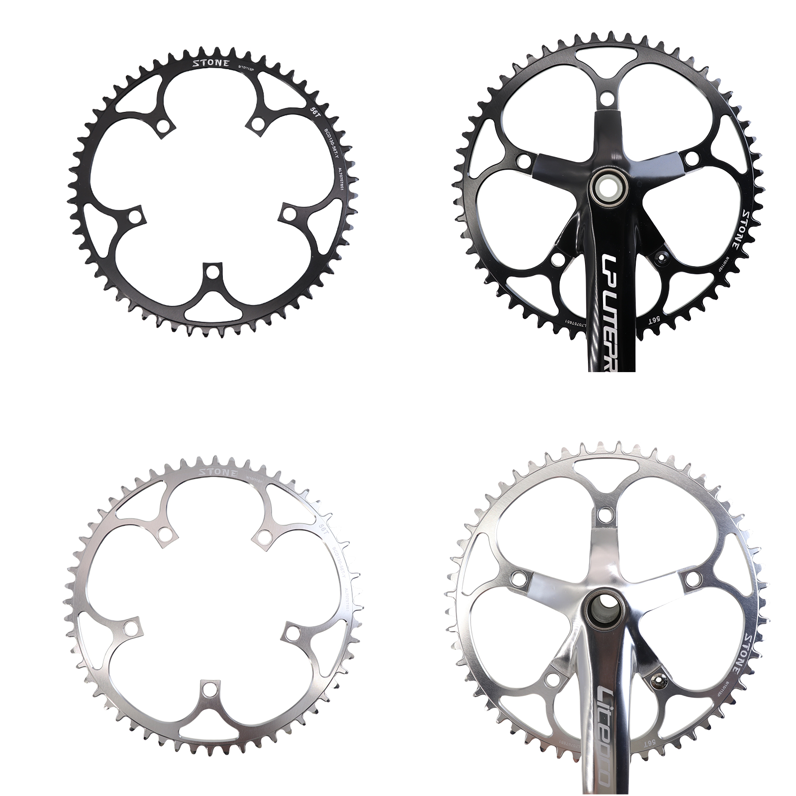 Stone Circle Bike Chainring 130 BCD for Brompton 3sixty Shimano