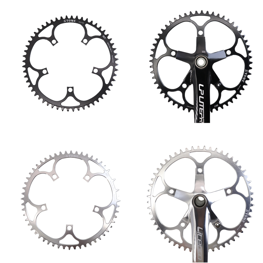 Stone Circle Bike Chainring 130 BCD for Brompton 3sixty Shimano 5700 6700 38 40 48 52 54 56T 58T 60T Road Folding 130bcd