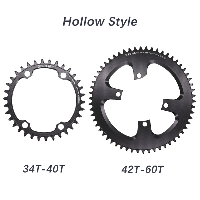 Stone Round Chainring 110 BCD for Shimano 105 R7000 R8000 R9100 110bcd 34T 40 46T 48 50T 54 56 58T 60 Road Bike 12s 12 speed