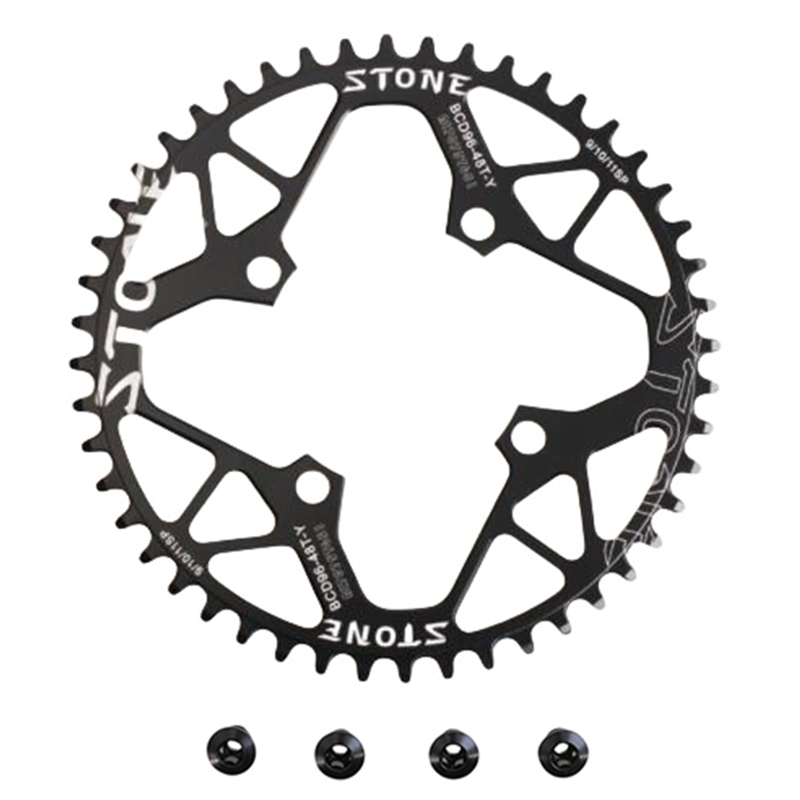 Stone Chainring Round 96BCD for Shimano alivio M782 M4000 M4050 M612 XTC820 36t 38 40t 42 44 46 48T MTB Bike Chainwheel 96bcd