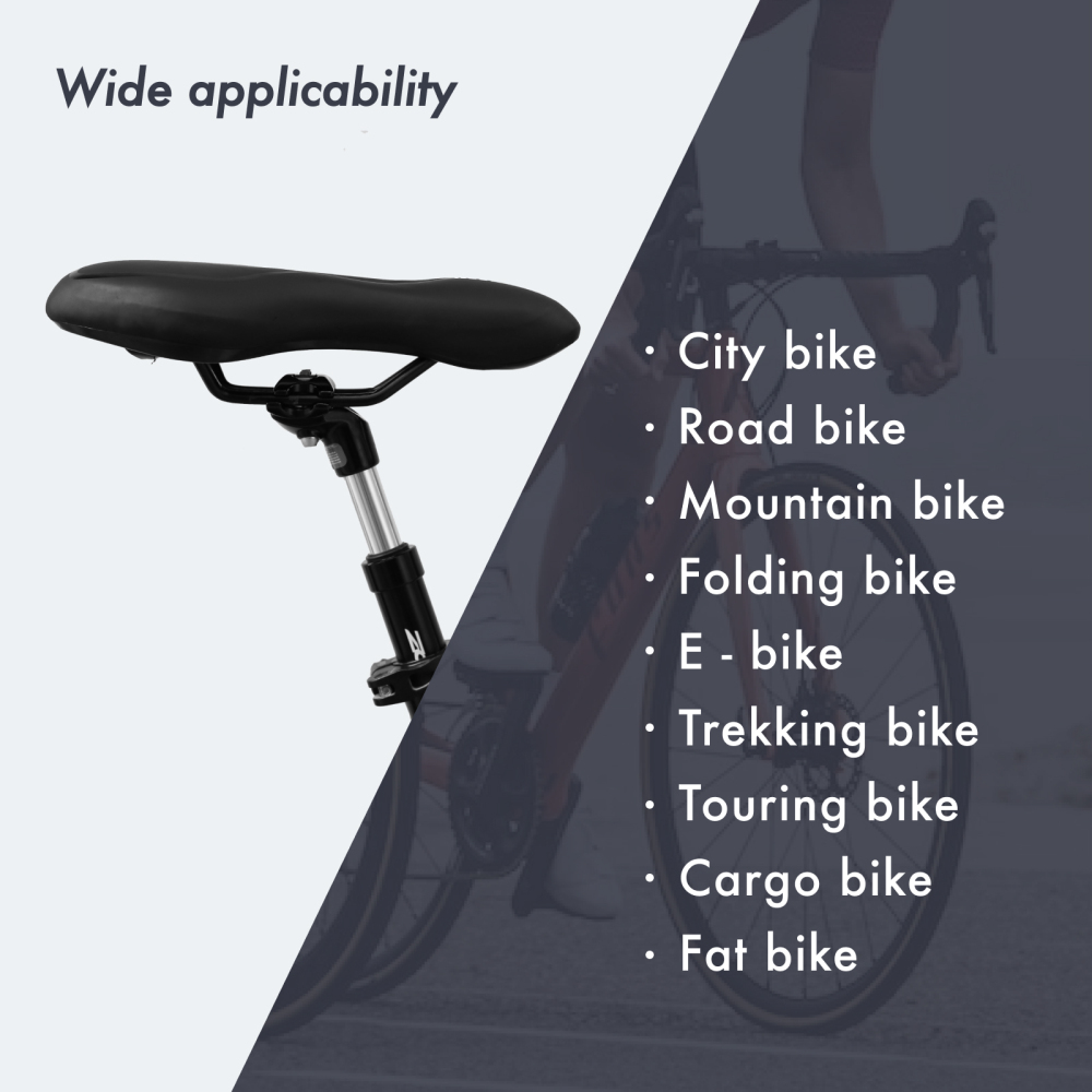 ZOOM Suspension Seatpost Shock Absorber Damping Alu MTB Mountain Bike Bicycle Seat Post 25.4 27.2 28.6 30.1 30.4 30.9 31.6 33.9