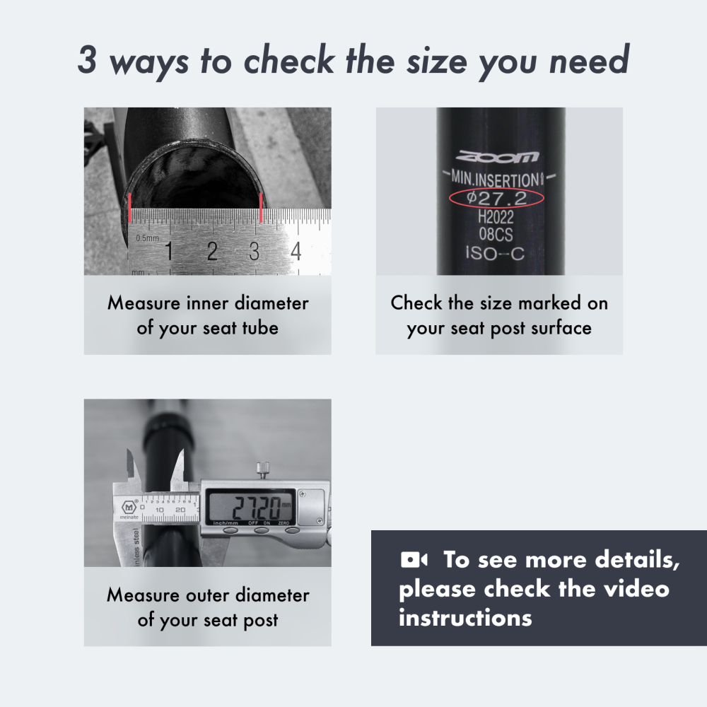 ZOOM Suspension Seatpost Shock Absorber Damping Alu MTB Mountain Bike Bicycle Seat Post 25.4 27.2 28.6 30.1 30.4 30.9 31.6 33.9