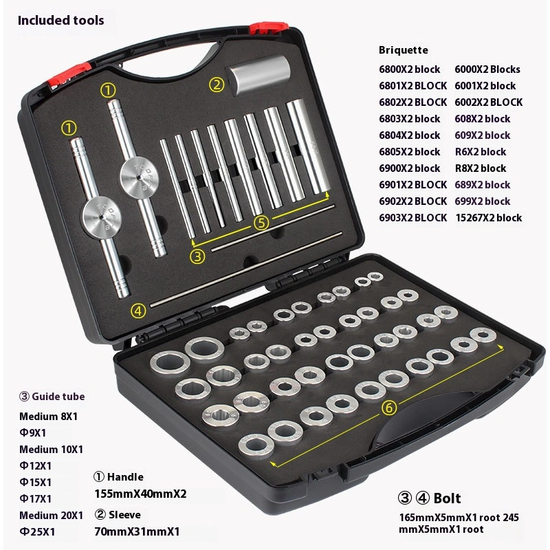 Toopre Bicycle Bottom Bracket Press-Fit Tool Mountain Bike Fork Headset Hub Cassette Bearing Press-Fit Set