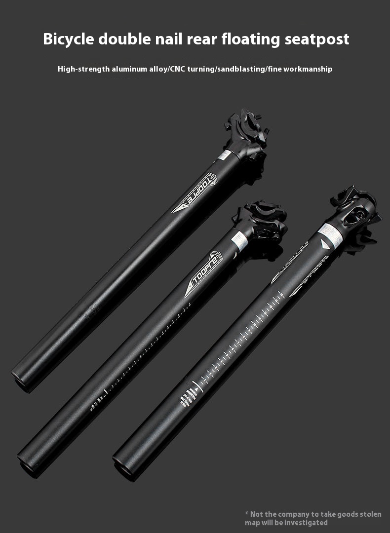 TOOPRE Aluminum Alloy Bike Seatpost 27.2/28.6mm Extended Two-Bolt Offset Seat Tube for MTB Road Bicycle