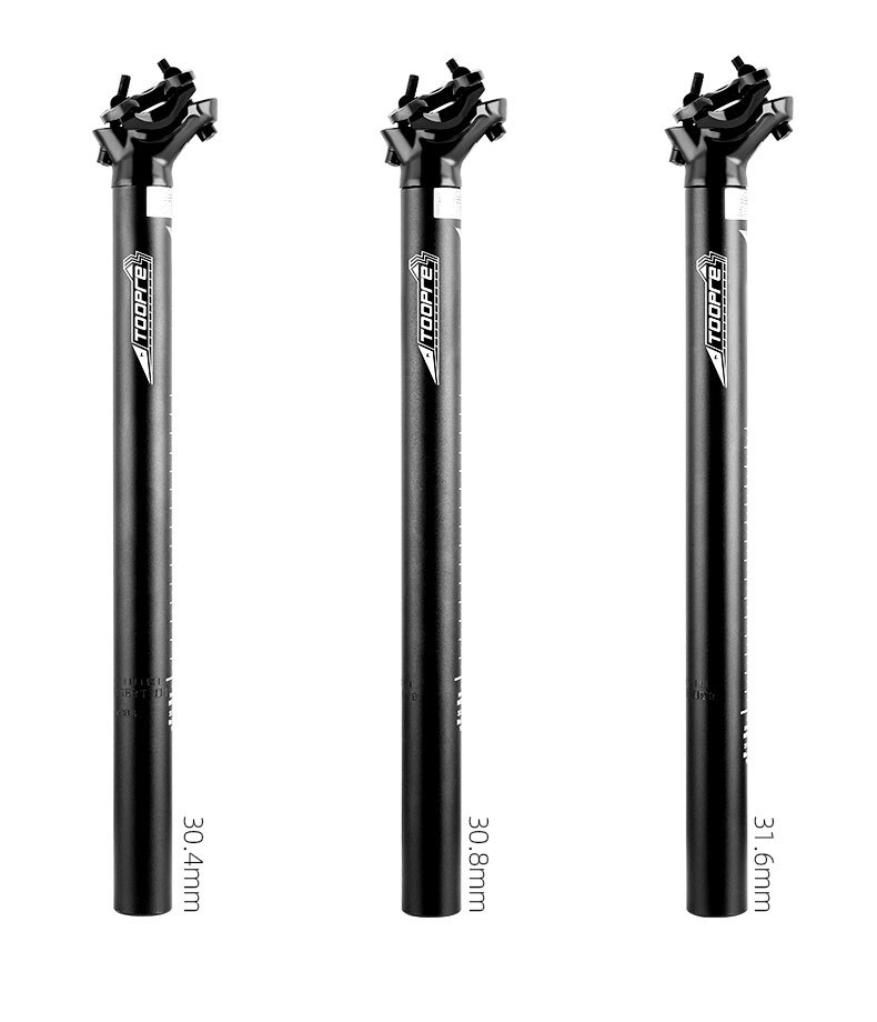 TOOPRE Aluminum Alloy Bike Seatpost 27.2/28.6mm Extended Two-Bolt Offset Seat Tube for MTB Road Bicycle