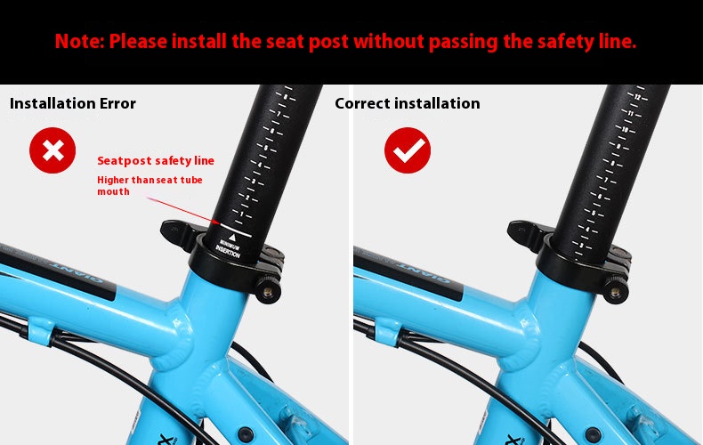 TOOPRE Aluminum Alloy Bike Seatpost 27.2/28.6mm Extended Two-Bolt Offset Seat Tube for MTB Road Bicycle