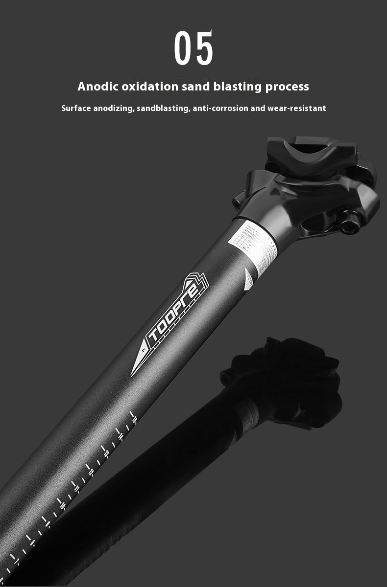TOOPRE Aluminum Alloy Bike Seatpost 27.2/28.6mm Extended Two-Bolt Offset Seat Tube for MTB Road Bicycle