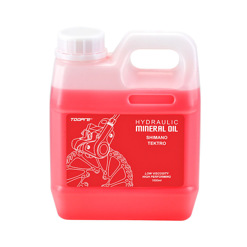 TOOPRE Mountain Bike Disc Brake Oil Red Mineral Oil 1L Barrel DOT Brake Fluid 1000ml Hydraulic