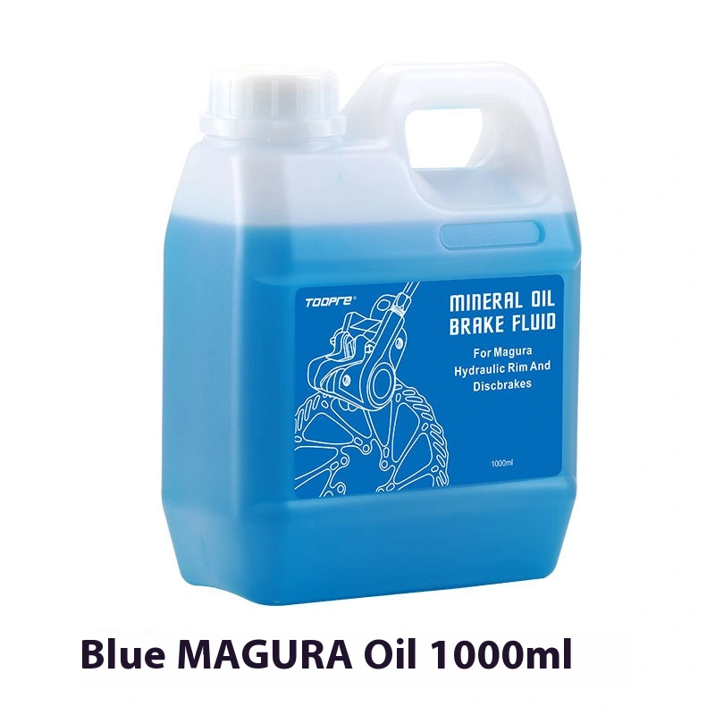 TOOPRE Mountain Bike Disc Brake Oil Red Mineral Oil 1L Barrel DOT Brake Fluid 1000ml Hydraulic Fluid