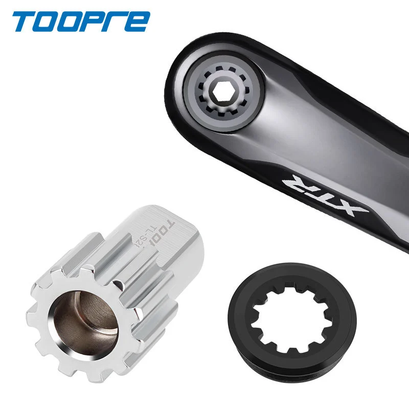 TOOPRE Crankshaft Side Cover Removal Tool for XTR M9100 Integrated Hollowtech Crank Arm Screw Installation Sleeve