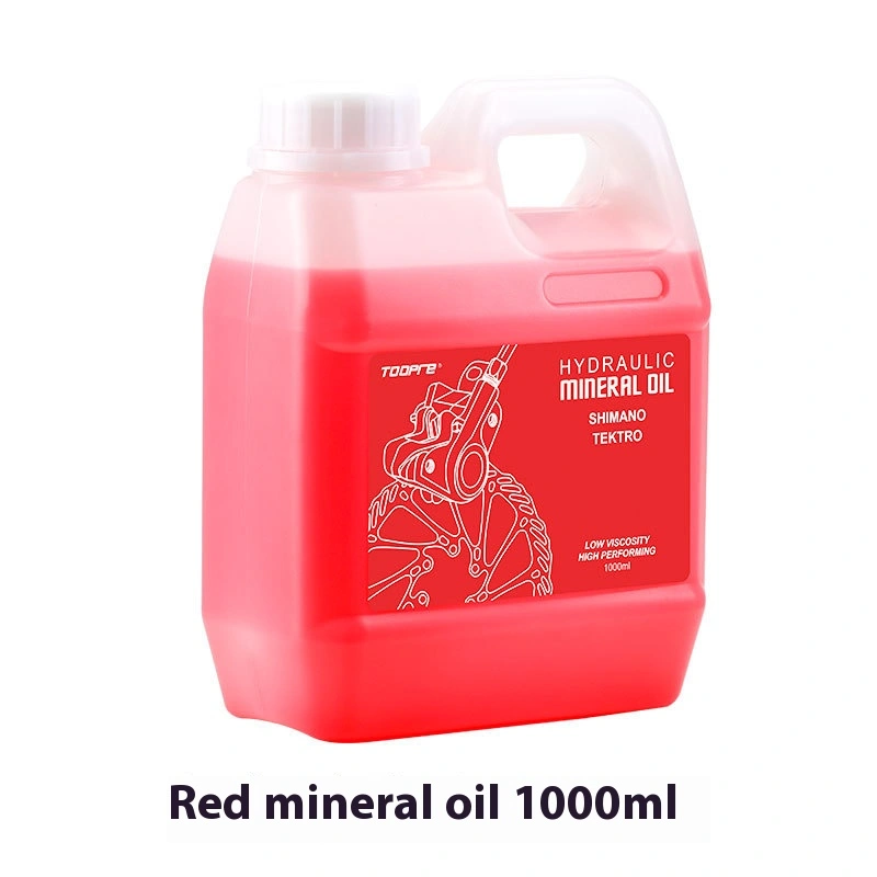 TOOPRE Mountain Bike Disc Brake Oil Red Mineral Oil 1L Barrel DOT Brake Fluid 1000ml Hydraulic Fluid