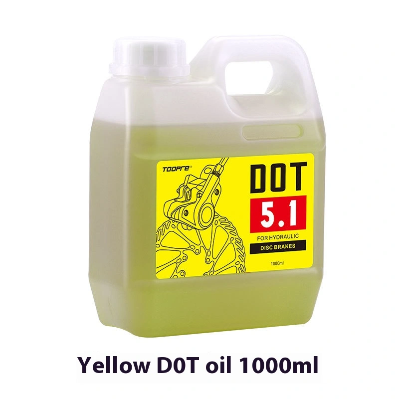 TOOPRE Mountain Bike Disc Brake Oil Red Mineral Oil 1L Barrel DOT Brake Fluid 1000ml Hydraulic Fluid