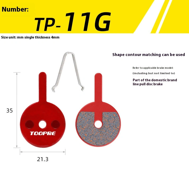TOOPRE Mountain Bike Brake Pads Resin Semi-Metallic Disc Brake Pads for M446 355 395 BB5