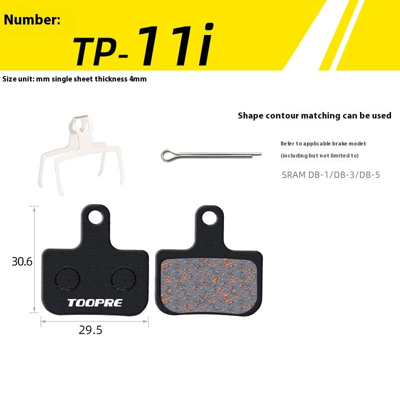 TOOPRE Mountain Bike Brake Pads Resin Semi-Metallic Disc Brake Pads for M446 355 395 BB5