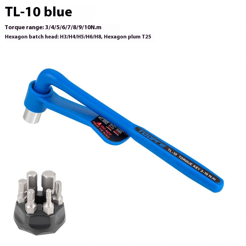 TOOPRE Portable Bicycle Torque Wrench Hex Socket Set 10-20NM High Precision Torque Tool