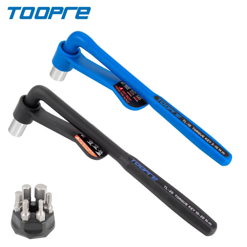 TOOPRE Portable Bicycle Torque Wrench Hex Socket Set 10-20NM High Precision Torque Tool