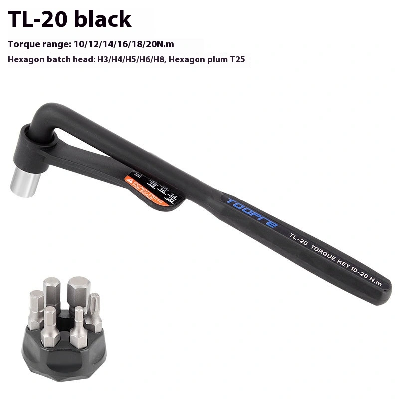 TOOPRE Portable Bicycle Torque Wrench Hex Socket Set 10-20NM High Precision Torque Tool