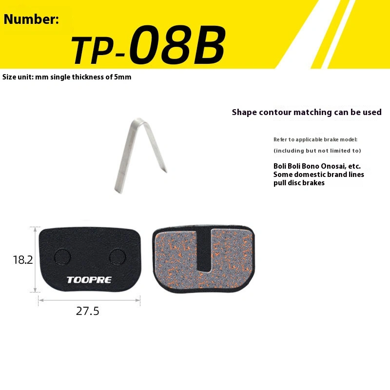 TOOPRE Mountain Bike Brake Pads Resin Semi-Metallic Disc Brake Pads for M446 355 395 BB5