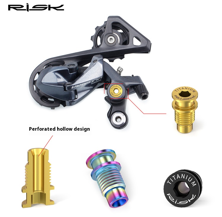 RISK RT113 Titanium Rear Derailleur Pivot Bolt for Shimano Ultegra R8000