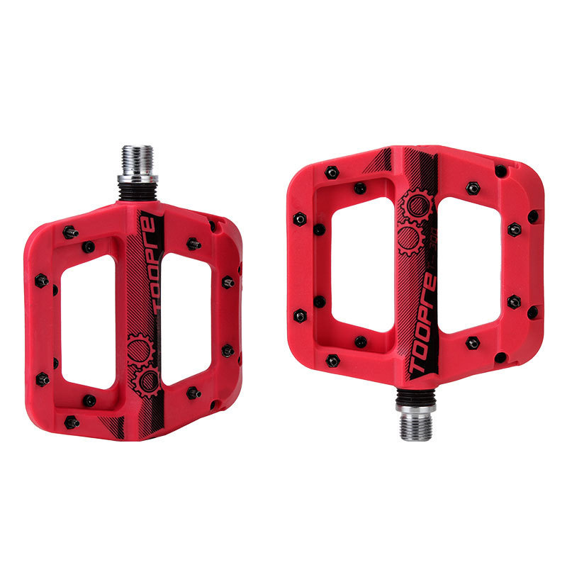 TOOPRE Bicycle Pedals Nylon Fiber Mountain Bike Oversized Anti-slip Pedals, Fixed Gear Road Bike Bearings Pedal