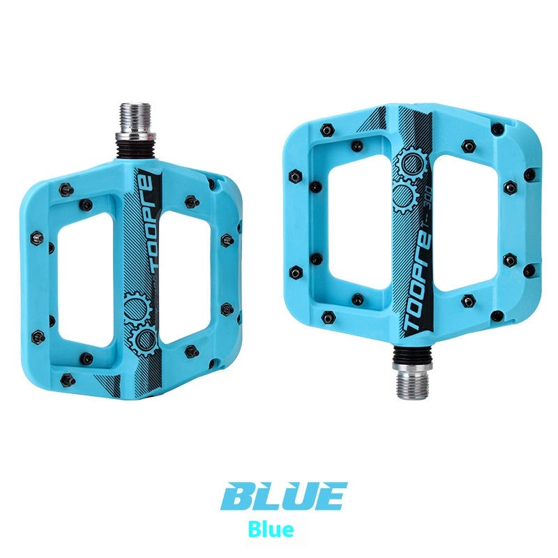 TOOPRE Bicycle Pedals Nylon Fiber Mountain Bike Oversized Anti-slip Pedals, Fixed Gear Road Bike Bearings Pedal