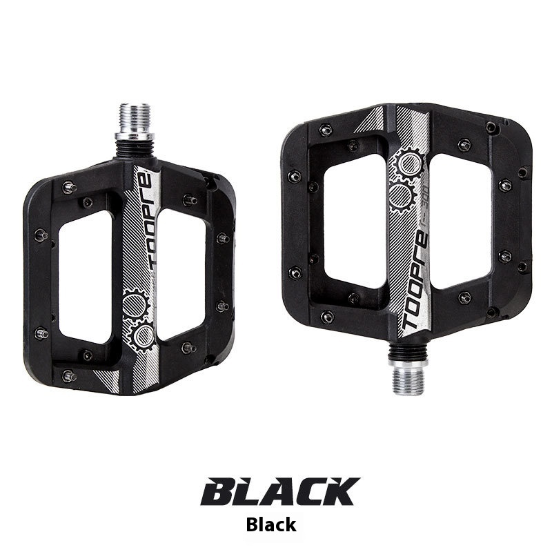 TOOPRE Bicycle Pedals Nylon Fiber Mountain Bike Oversized Anti-slip Pedals, Fixed Gear Road Bike Bearings Pedal