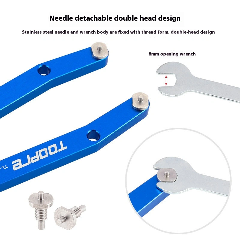 TOOPRE Bicycle Needle Hook Wrench DUB Crank Removal Tool, Motorcycle Shock Absorber Oil Seal Seat Maintenance